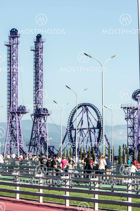 Sochi Park.Pedestrian bridge.