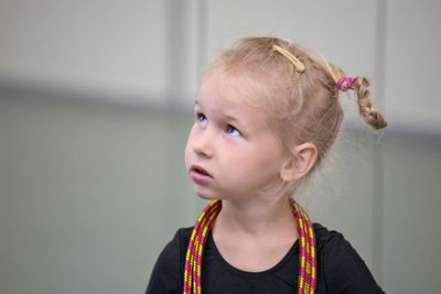 portrait of young gymnast