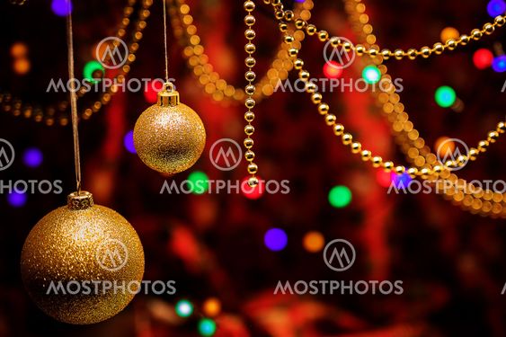 Glass toys on the Christmas tree for the new year....