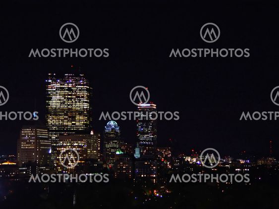 Boston Skyline in the Evening