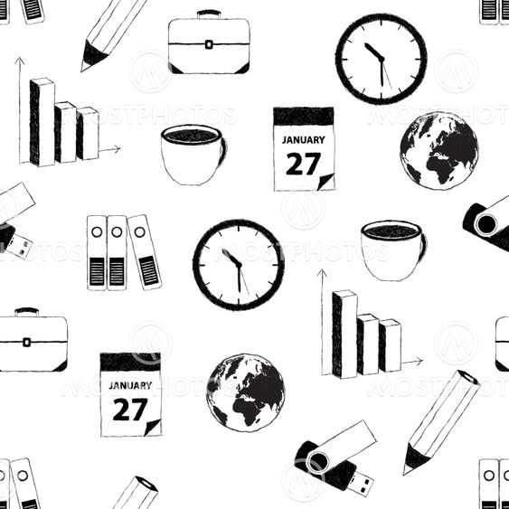doodle business pictures pattern