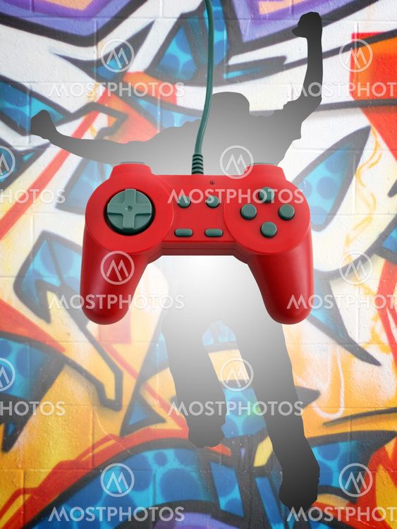game controller w clipping path