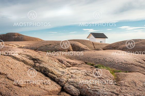 The lighthouse at Stångehuvud in Lysekil, Bohuslän Sweden