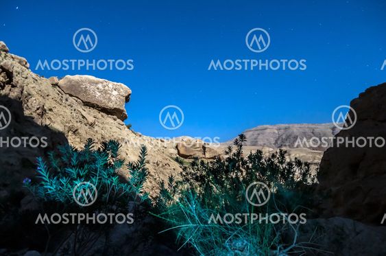 Wadi Hasa night landscape