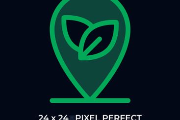Eco friendly location dark color ui icon