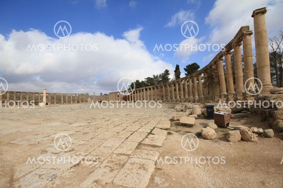 Oval Plaza,Jarash Jordan
