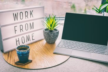 Working from home remote work inspirational social media...