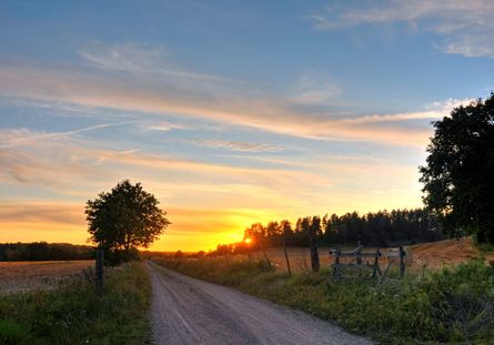 At the end of the way