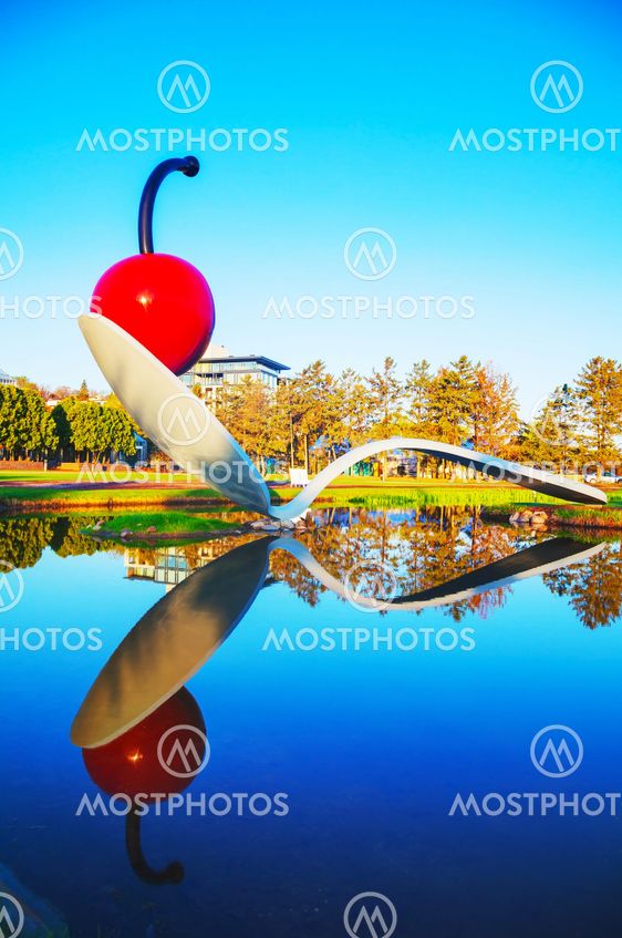 The Spoonbridge and Cherry at the Minneapolis Sculpture...