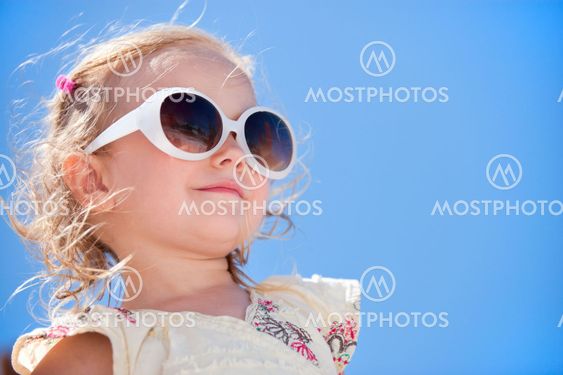 Adorable girl summer portrait