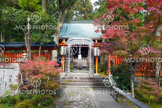 Kyoto, Japan - November 2016: Sekizan Zen-in, Japanese temple in