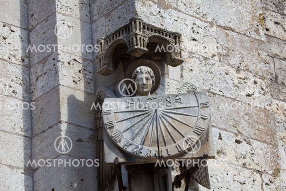 Sundial in the cathedral of Chartres, Eure y Loir, France