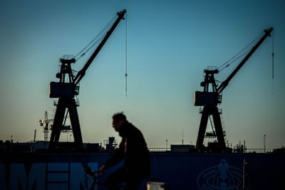 kranar i Göteborg / färg