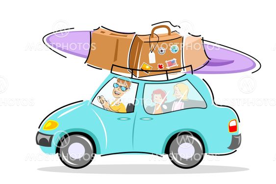 family on holiday trip