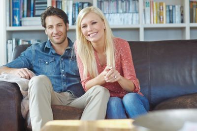 Living with the love of my life. a happy couple relaxing...