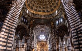 SIENA, ITALY - SEPTEMBER 23, 2023 - Great medieval...