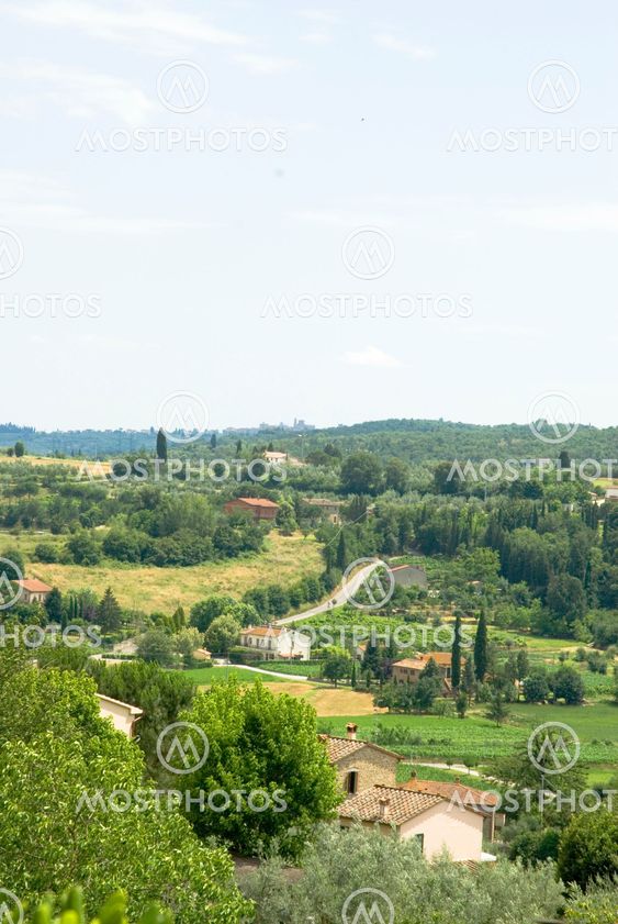 Italian landscape in portrait