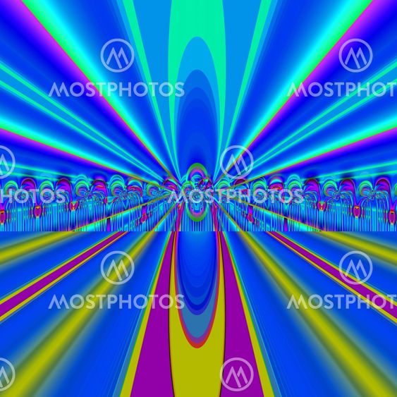 Colorful fractal decorative feature, magic splendor, wonderful harmony and fractal lines. A-0820.