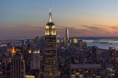 Manhattan at dusk