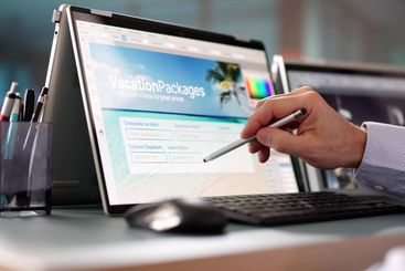 Male Designer Working On Computer