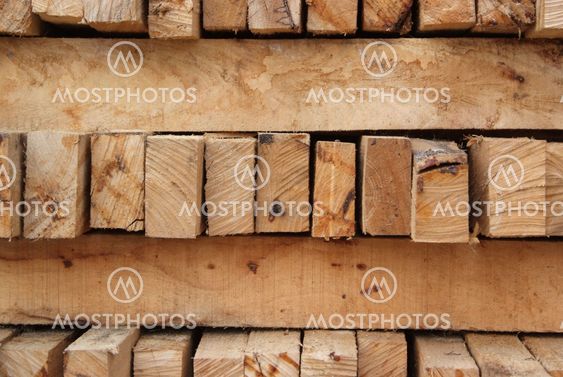 A pile of wood.
