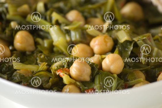 Chickpeas and Swiss Chard