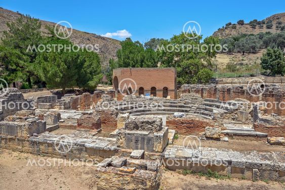 Ancient town Gortyna on Crete, Greece