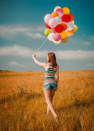 Happy day with ballons