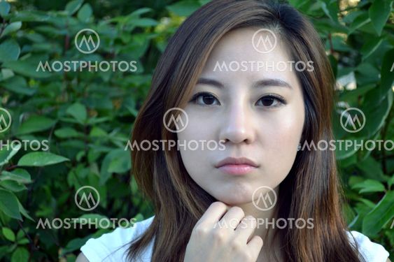 Attractive Young Asian Woman's Portrait