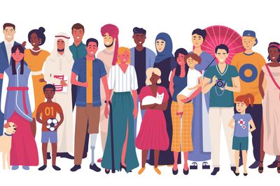 People Characters, Different Nationality Vector