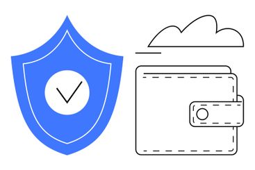 Digital wallet security with a shield and cloud backup...