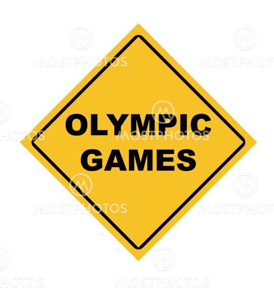Olympiska spelen Vägskylt