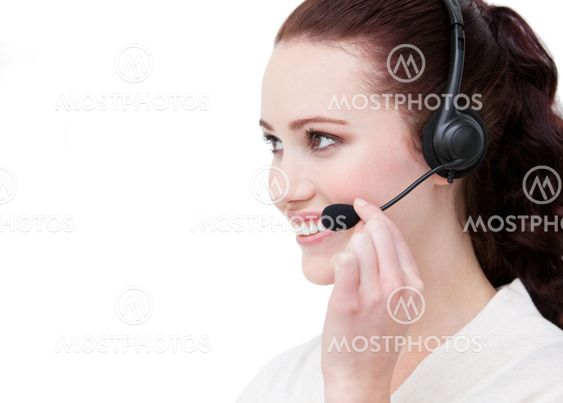Piositive customer service representative