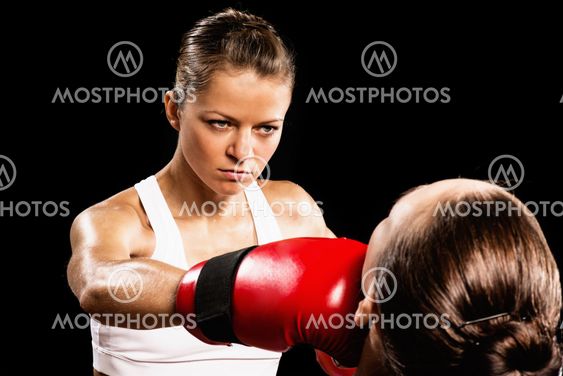 woman boxing