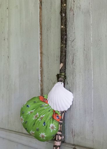 Religious and Christian objects and candles on the...