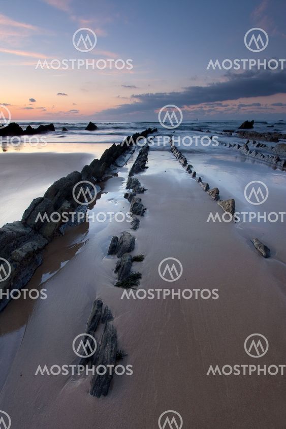 Beach of Barrika, Bizkaia, Basque Country, Spain