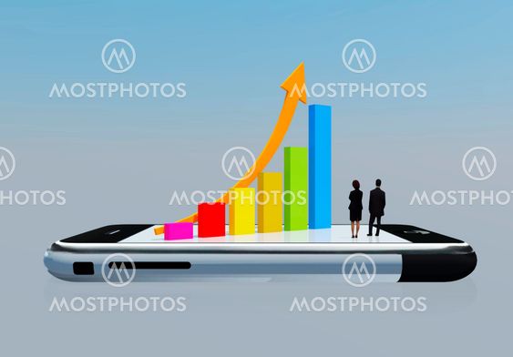 Chart on Mobile phone