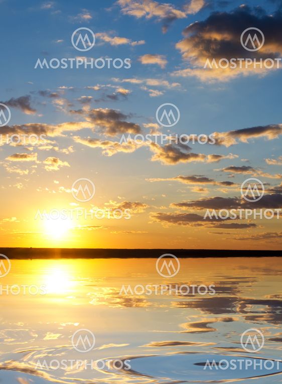 sunrise over the ocean