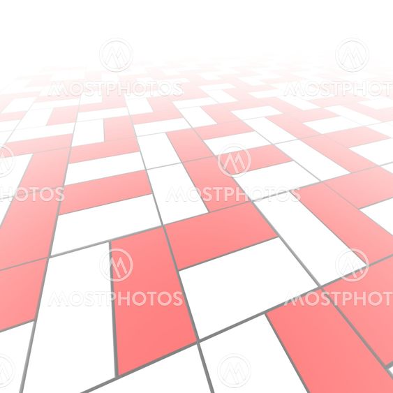 Red and white blocks pattern abstract background.
