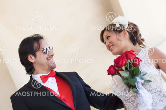 Happy Bride and Groom