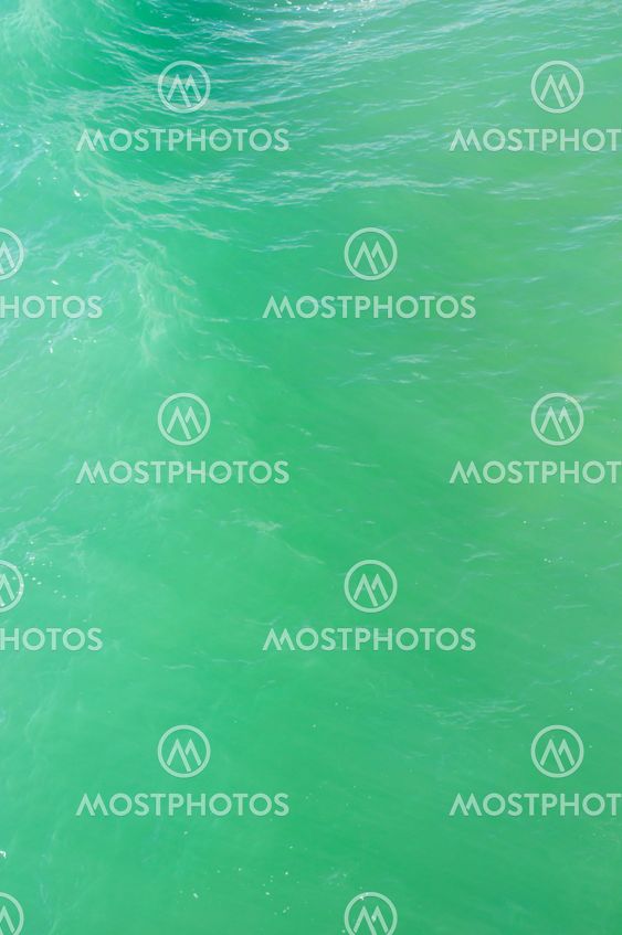 Green sea water
