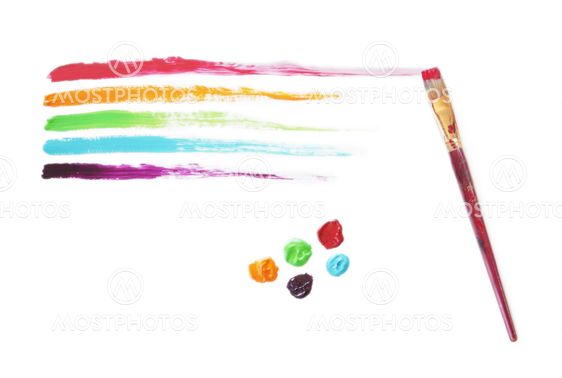 Rainbow Paint Strokes