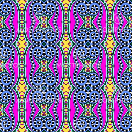seamless geometry vintage pattern, ethnic style ornamental background, ornate floral decor for fabric design, endless texture