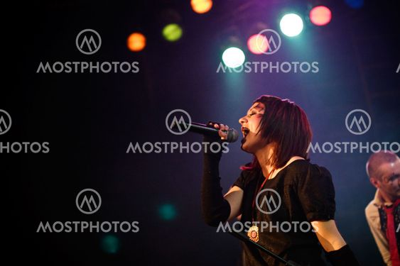 MOSCOW - MARCH 9: Razoom band performs at OTV2 live show on March 9, 2009 in Moscow, Russia