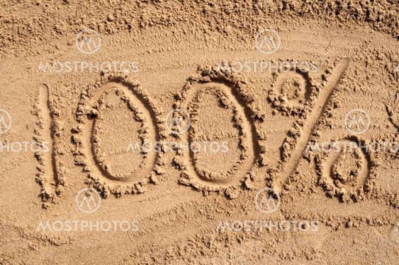 100% written on a sandy beach.