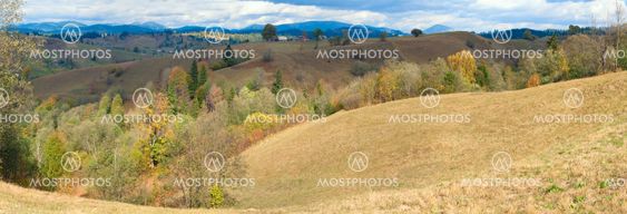 autumn mountain village