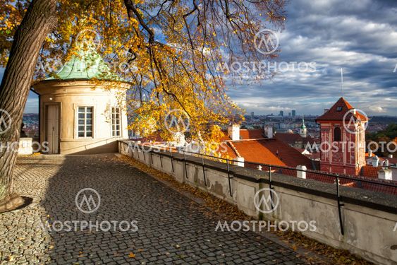 Garden of Paradise in Prague in Czech Republic