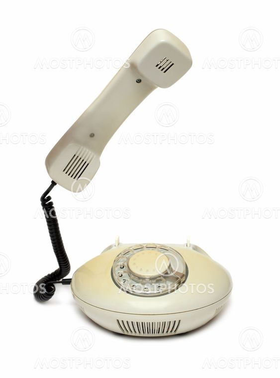gamle retro telefon med hæve modtager