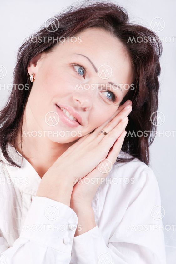 Portrait of a brunette