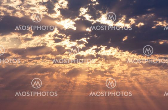 rays of the sun on sky